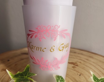 Vaso de plástico personalizado