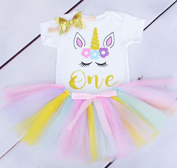 Rainbow gold Glitter.Tiara//crown//tutu Baby Girls 1st Birthday Cake Smash Outfit