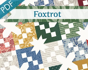 Foxtrot Downloadable PDF Quilt Pattern by It's Sew Emma
