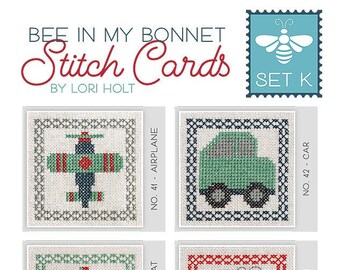 Bee in My Bonnet Stitch Cards Set K de Lori Holt de Bee in my Bonnet con It's Sew Emma #ISE-457