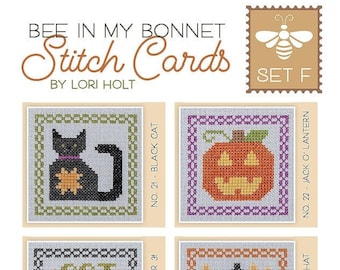Bee in My Bonnet Stitch Cards Set F de Lori Holt de Bee in my Bonnet con It's Sew Emma #ISE-433