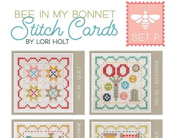 It's Sew Emma Kreuzstichmuster „Flohmarkt Blumen“ – Inkl. Anleitung & Farbangaben (DMC/AuriFloss)