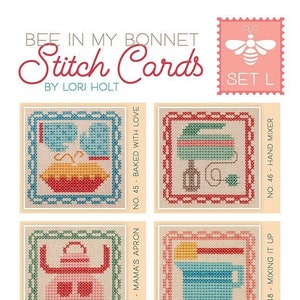 Bee in My Bonnet Stitch Cards definido L por Lori Holt de Bee in my Bonnet com It's Sew Emma #ISE-463
