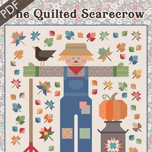 The Quilted Scarecrow Downloadable PDF Quilt Pattern by Lori Holt of Bee in my Bonnet for It&#39;s Sew Emma