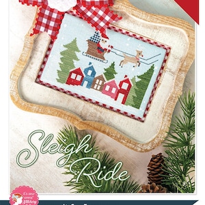 Paseo en trineo Patrón de punto de cruz PDF descargable por Lori Holt de Bee in my Bonnet con It&#39;s Sew Emma