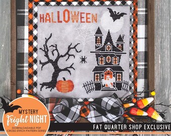 Fright Night Downloadable PDF Cross Stitch Pattern Series by Fat Quarter Shop
