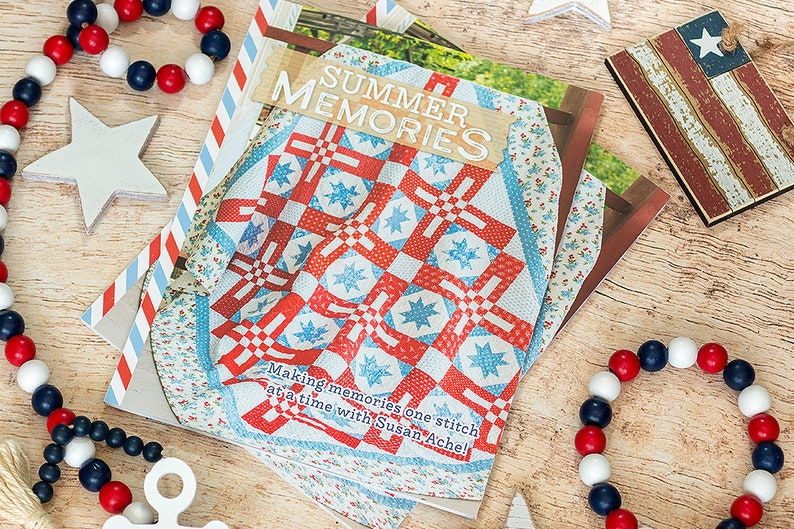 Summer Memories Quilt & Cross Stitch Book by Susan Ache for Etsy