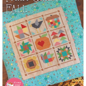 Farm Girl Fall Cross Stitch Pattern by Lori Holt of Bee in my Bonnet