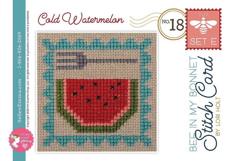 Bee In My Bonnet Stitch Cards Set E By Lori Holt Of Bee In My Etsy