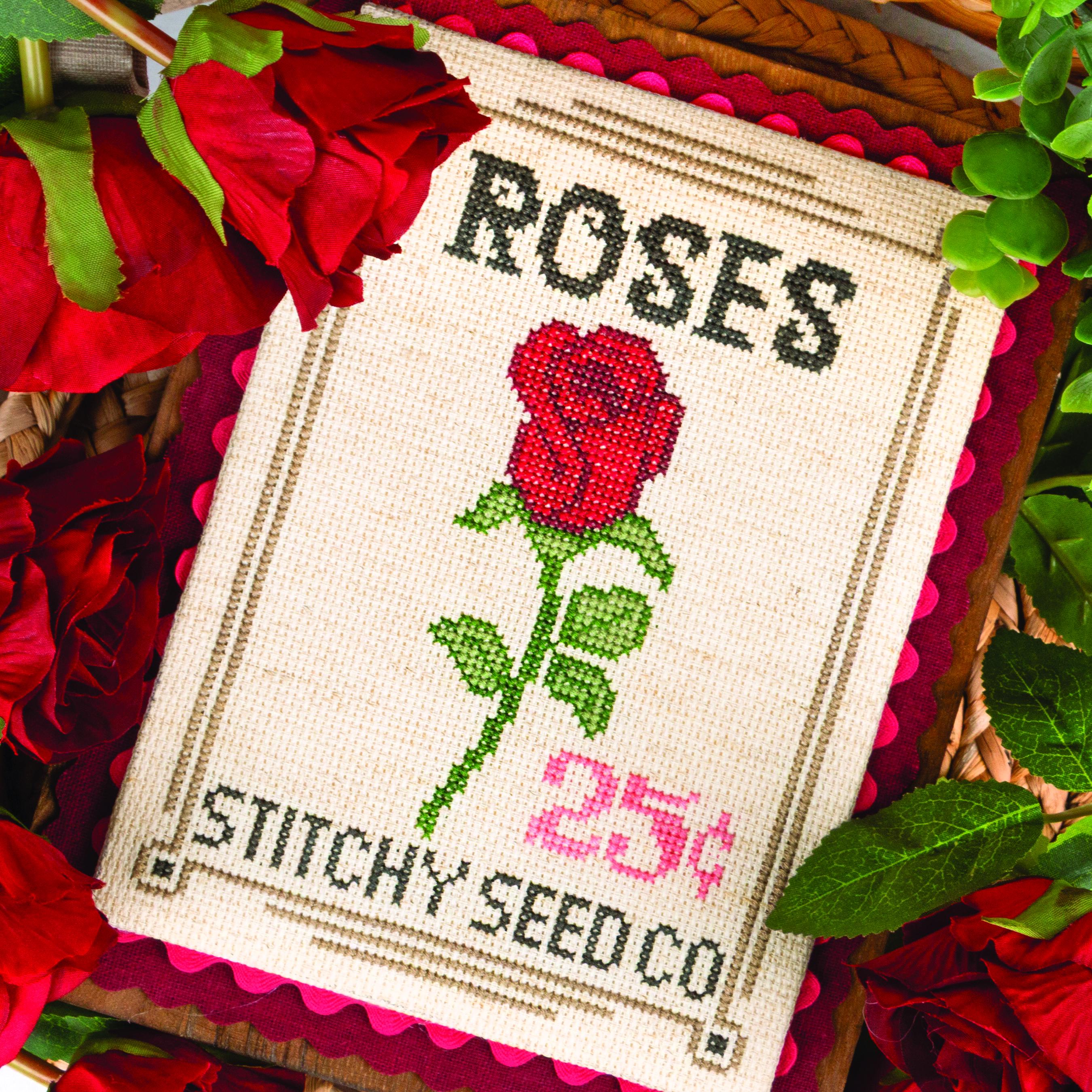 Stitch Packet Roses Seed Packet Downloadable PDF Cross Stitch Pattern by It's Sew ...