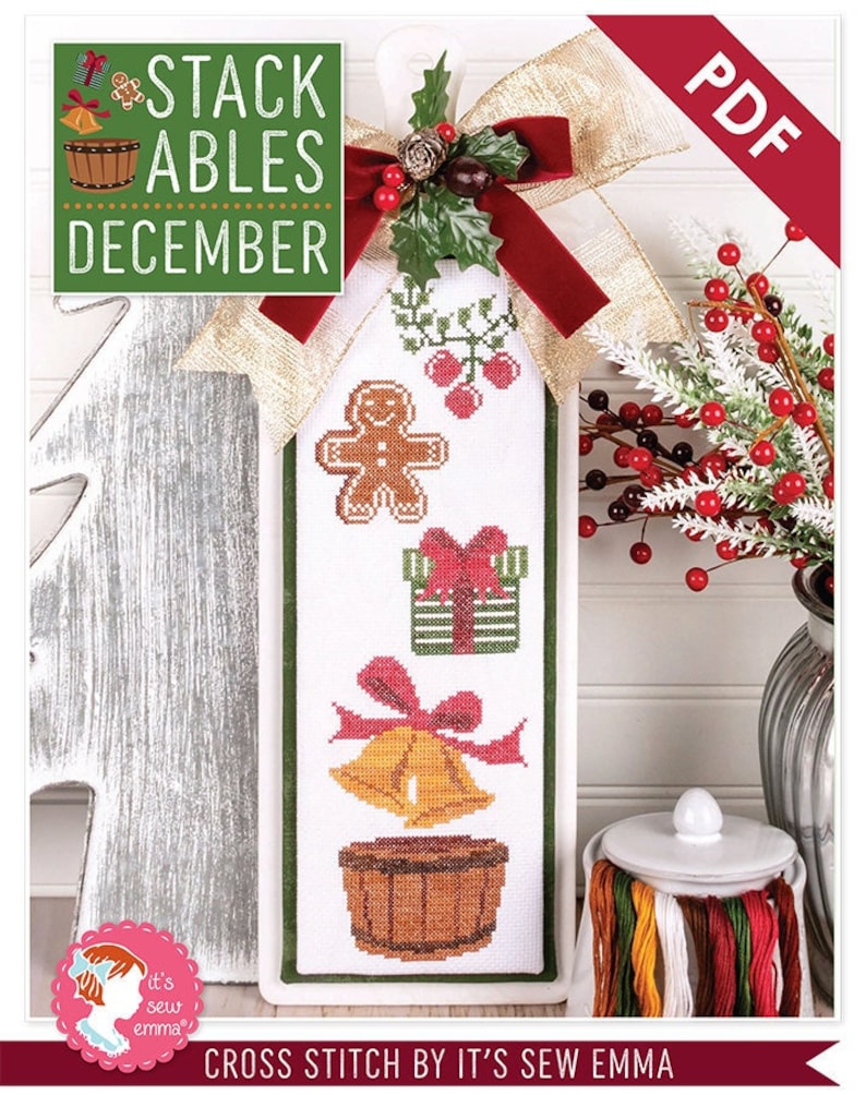 December Stackables Downloadable PDF Cross Stitch Pattern by It's Sew ...