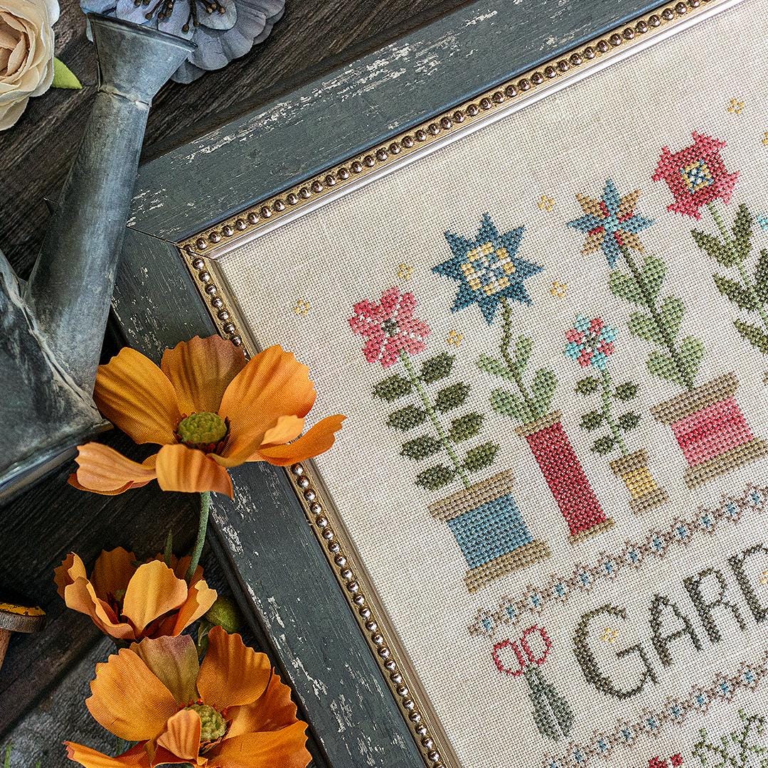 Garden of Quilts Downloadable PDF Cross Stitch Pattern by Lori