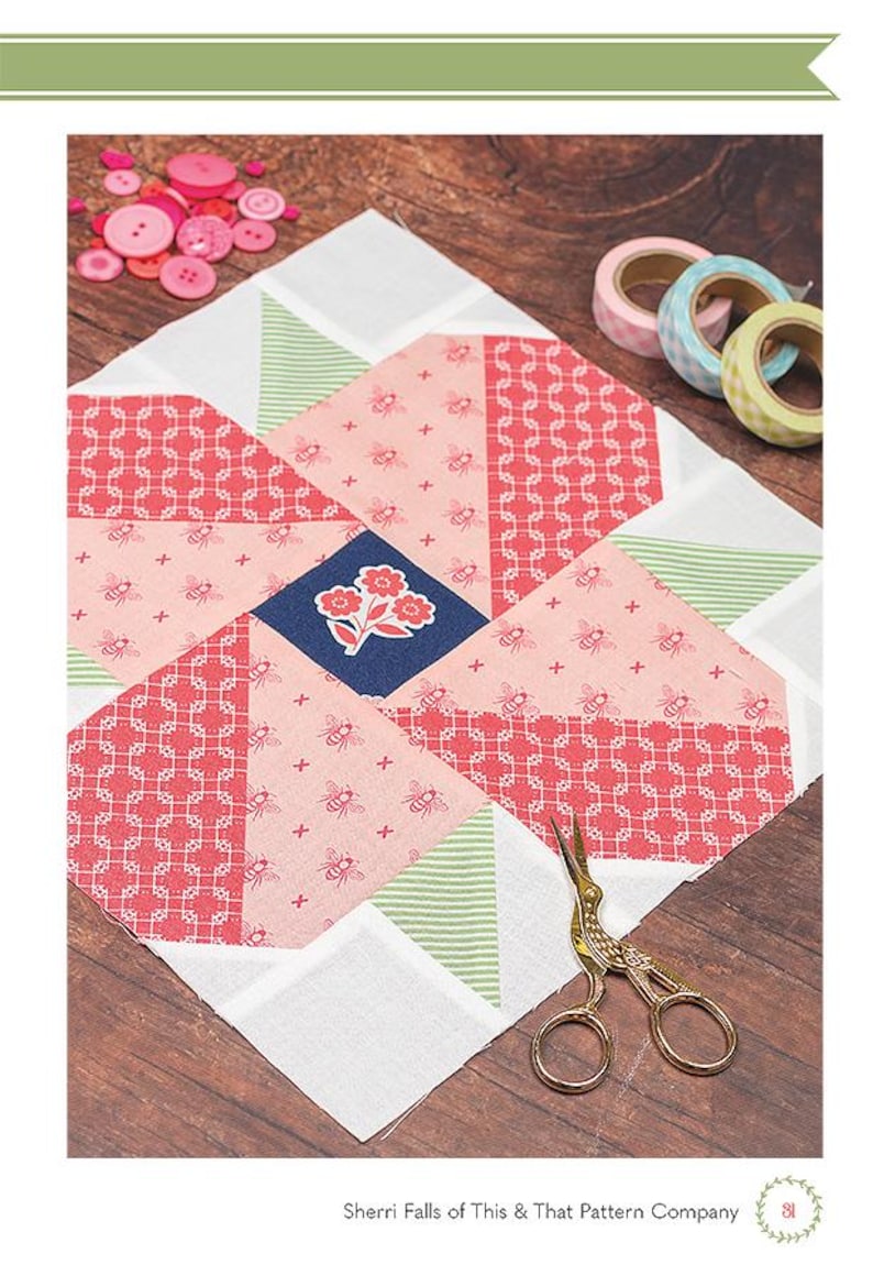 Garden Sampler Block of the Month Downloadable PDF Quilting Ebook by ...