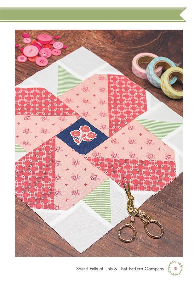 Garden Sampler Block of the Month Downloadable PDF Quilting Ebook by ...
