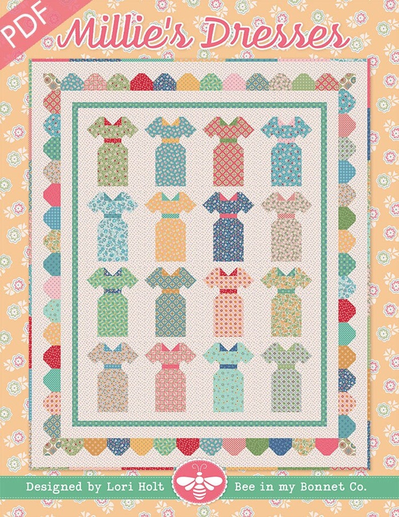 Millie's Dresses Downloadable PDF Quilt Pattern by Lori Etsy
