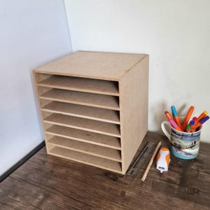 20cm x 20cm Canvas Rack / Art Storage / Box / Compact Sturdy Wooden Shelving Unit, Custom Sizes Available NEW Design Available!