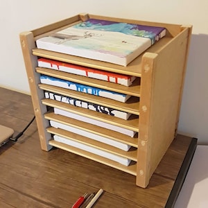 Custom Size Canvas Rack / Art Storage / Box / Compact Sturdy Wooden ...