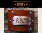 Brave Leather Cuff Bracelet