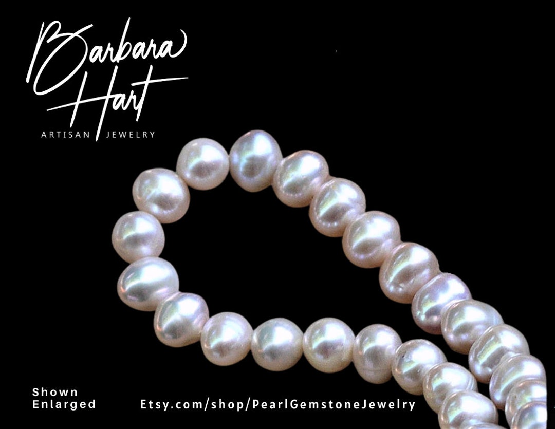 Pink Cultured Pearl Strand Necklace Silk Hand Knotted 9.5mm JLRTPM - Etsy