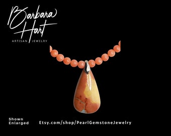Gifts Of Nature Malinga Jasper & Coral Gemstone Pendant Necklace