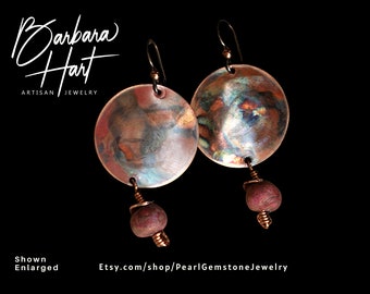 Copper Niobium Earrings Fall Colors