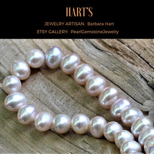 Pink Cultured Pearl Strand Necklace Silk Hand Knotted 9.5mm JLRTPM image 2