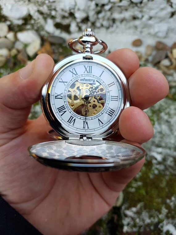 mens wind up pocket watch