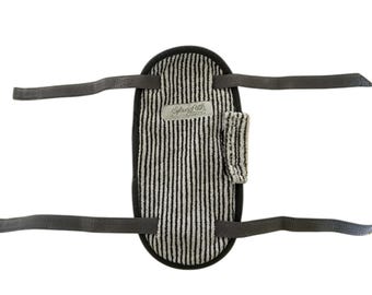 600 ml Leg Drainage Bag Cover with straps - Gray Stripe