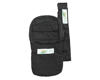 Bolsa exterior de nefrostomía y cubierta de tubo, color negro sólido