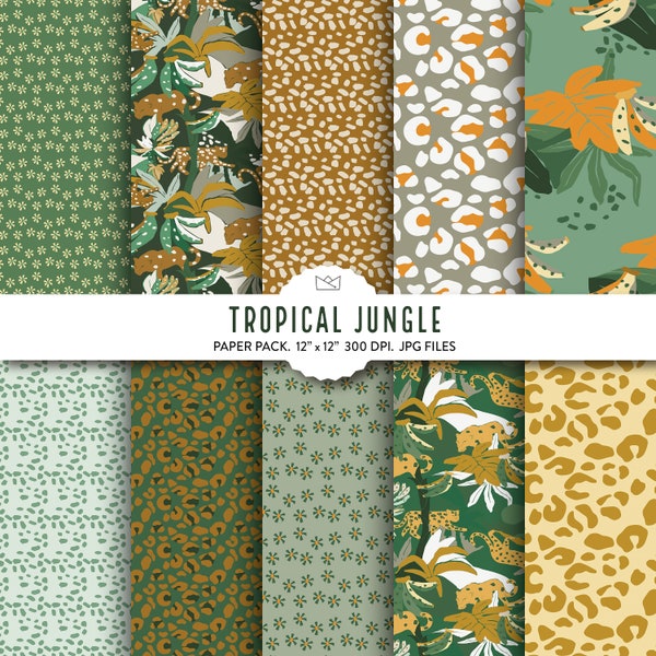 Jungle Scrapbook Ephemera Etsy