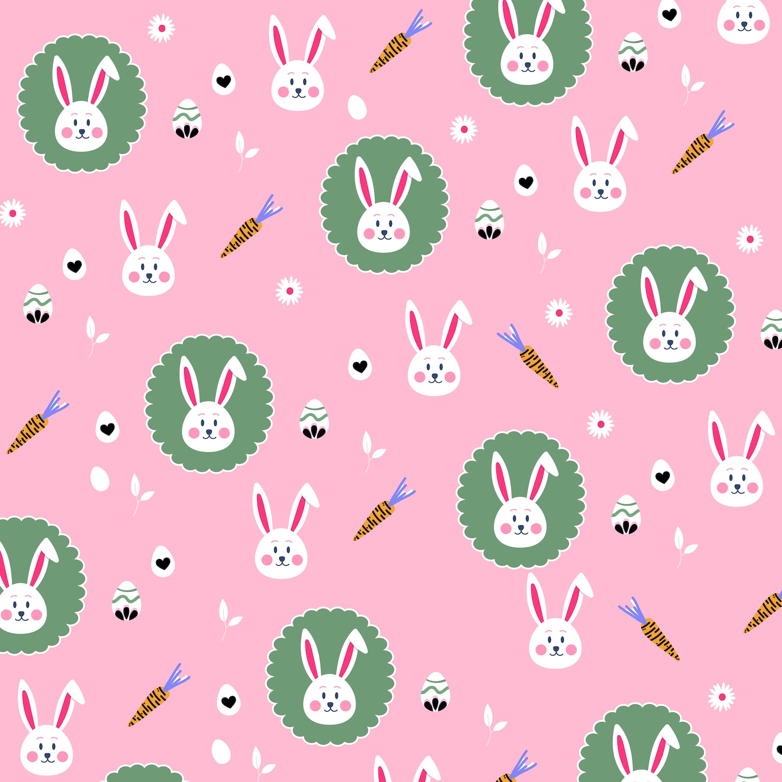 happy-easter-digital-paper-easter-wrapping-paper-spring-etsy