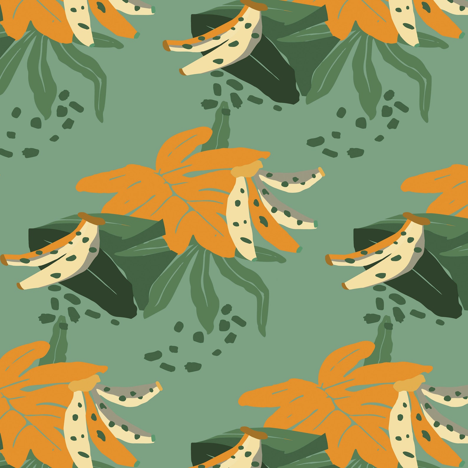 Dschungel Digitales Papier Tierpapier Dschungel muster | Etsy