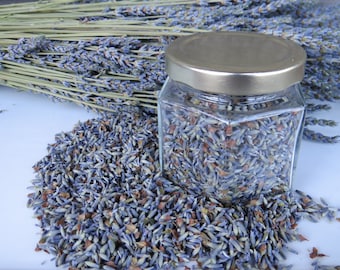 Organic dried culinary lavender, 2022 crop.  High-quality, fragrant French lavender buds for cooking, baking, and experimentation!