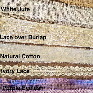 Ribbon options for finishing your bundle