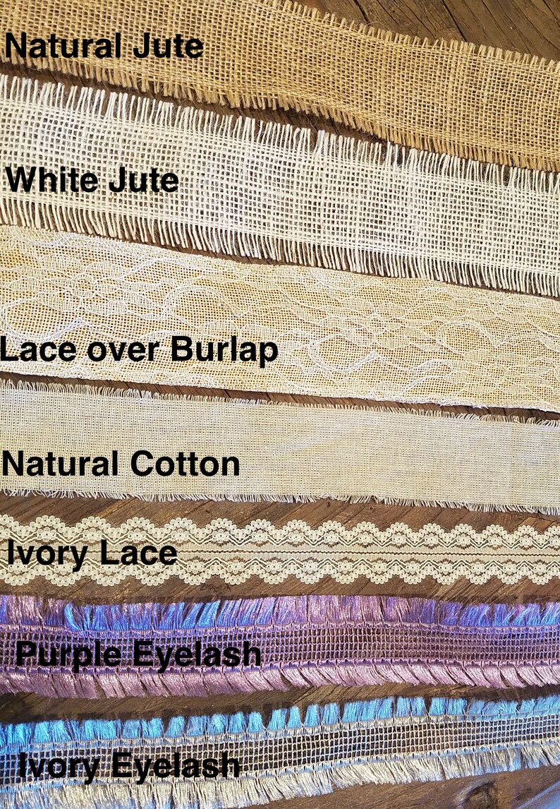 Ribbon options for finishing your bundle