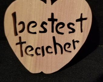 Bestest teacher ornament