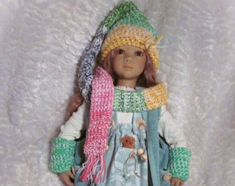 Complete Outfit - dress set for Himstedt - Zwergnase dolls size 70cm/27"-28" approx - Komplettes Outfit für Himstedt Puppen