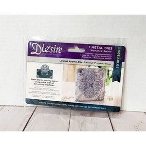 Die'sire Edge'ables Metal Dies Romantic Swirls by Crafters Companion 7 piezas