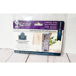 Die'sire Edge'ables Metal Dies Beautiful Bouquet by Crafters Companion 7 piezas