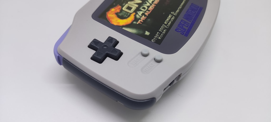 Gameboy Advance GBA Snes SFC Themed Backlight IPS V2 - Audio Amp ...