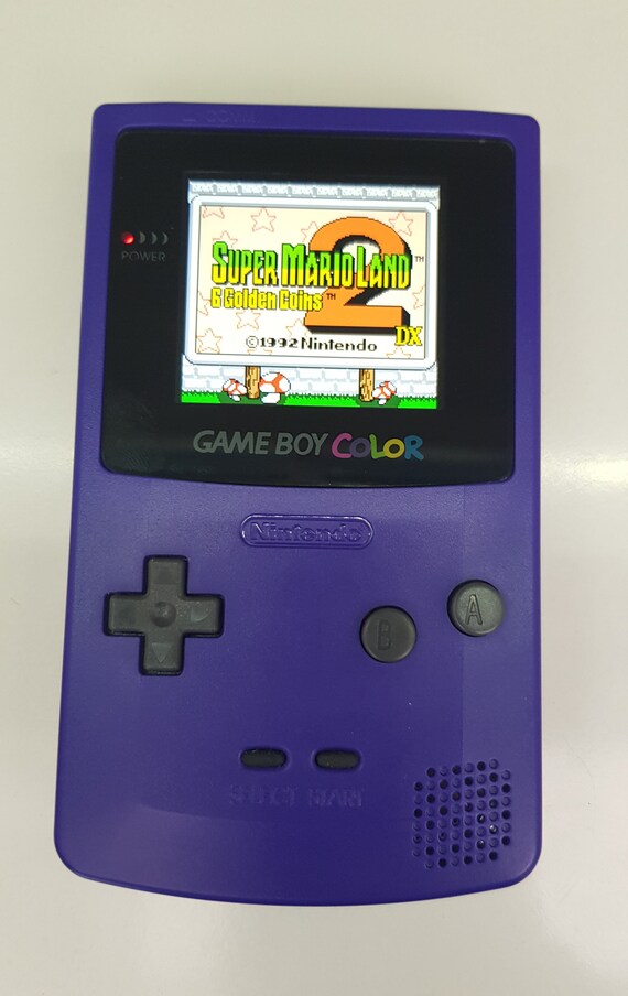 Buy Game Boy Color IPS Console LCD V2 GBC Grape Q5 Rechargeable Battery  Online in India 