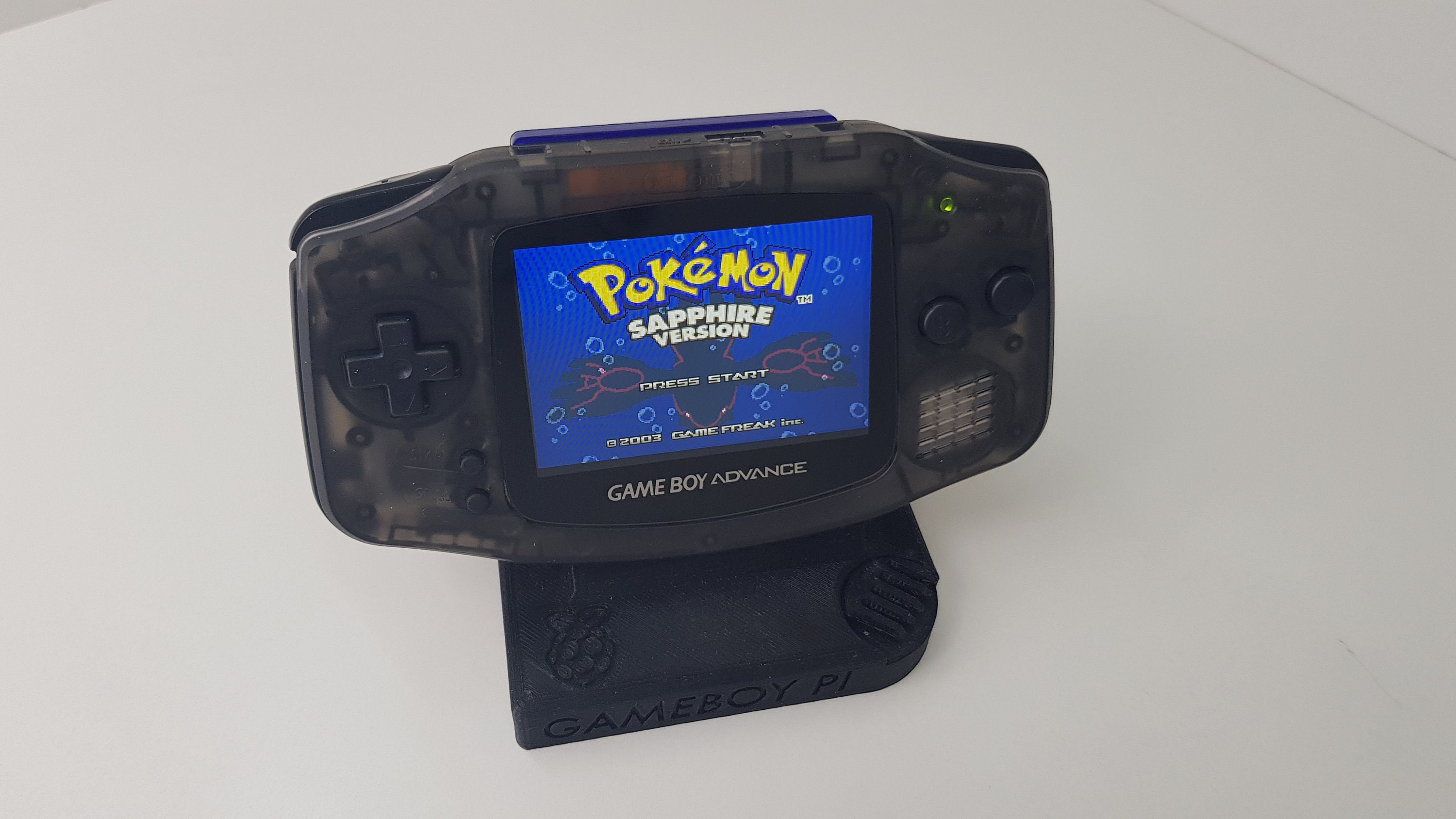 BLACK GBA Game Boy Advance Game Console with V2 iPS Backlight LCD MOD  System