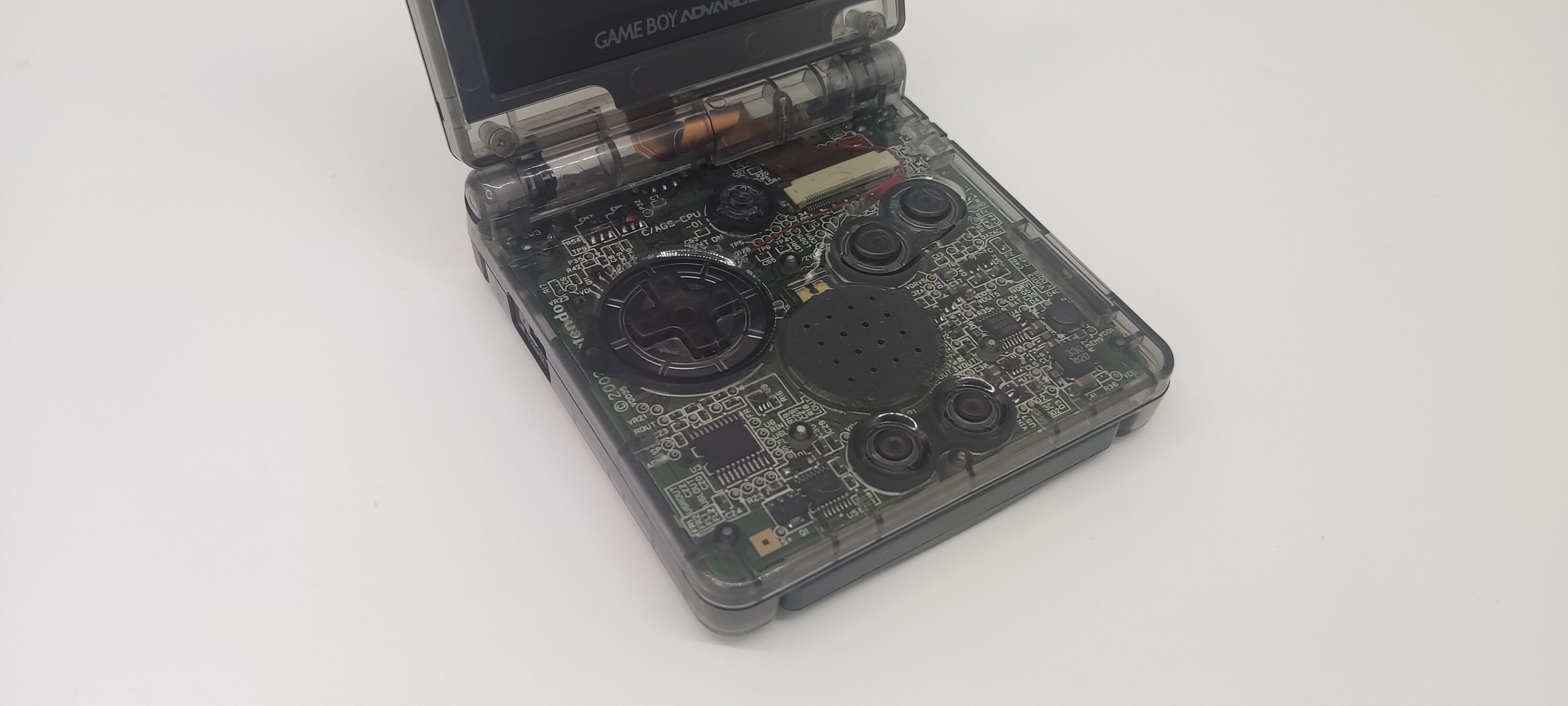 Gameboy Advance SP Backlight IPS - Mirror Clear Black - New Battery ...