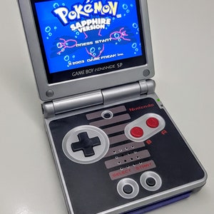 Gameboy Advance SP Backlight IPS- nes- New battery- USB C audio and charging