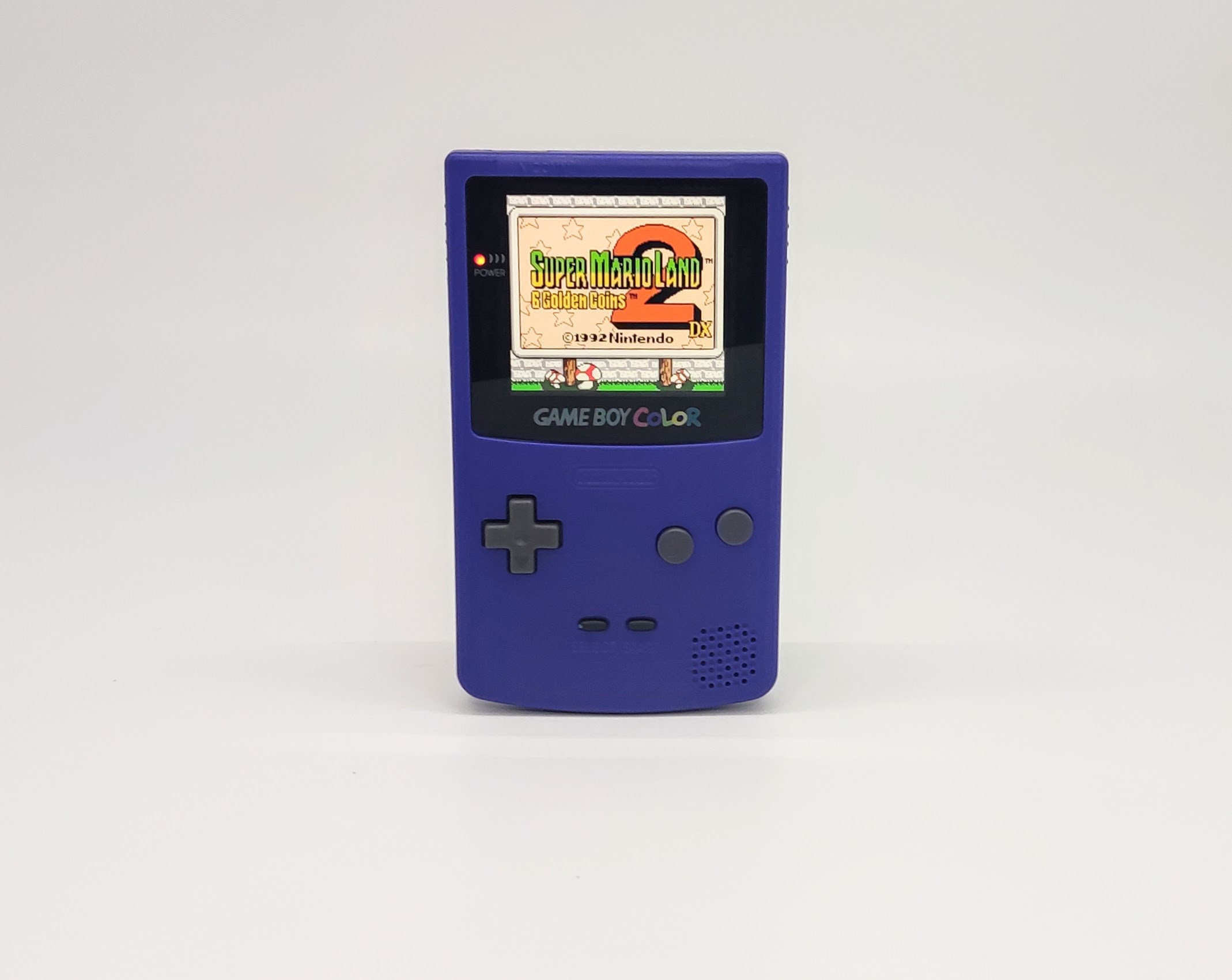 Buy Game Boy Color IPS Console LCD V2 GBC Grape Q5 Rechargeable Battery  Online in India 