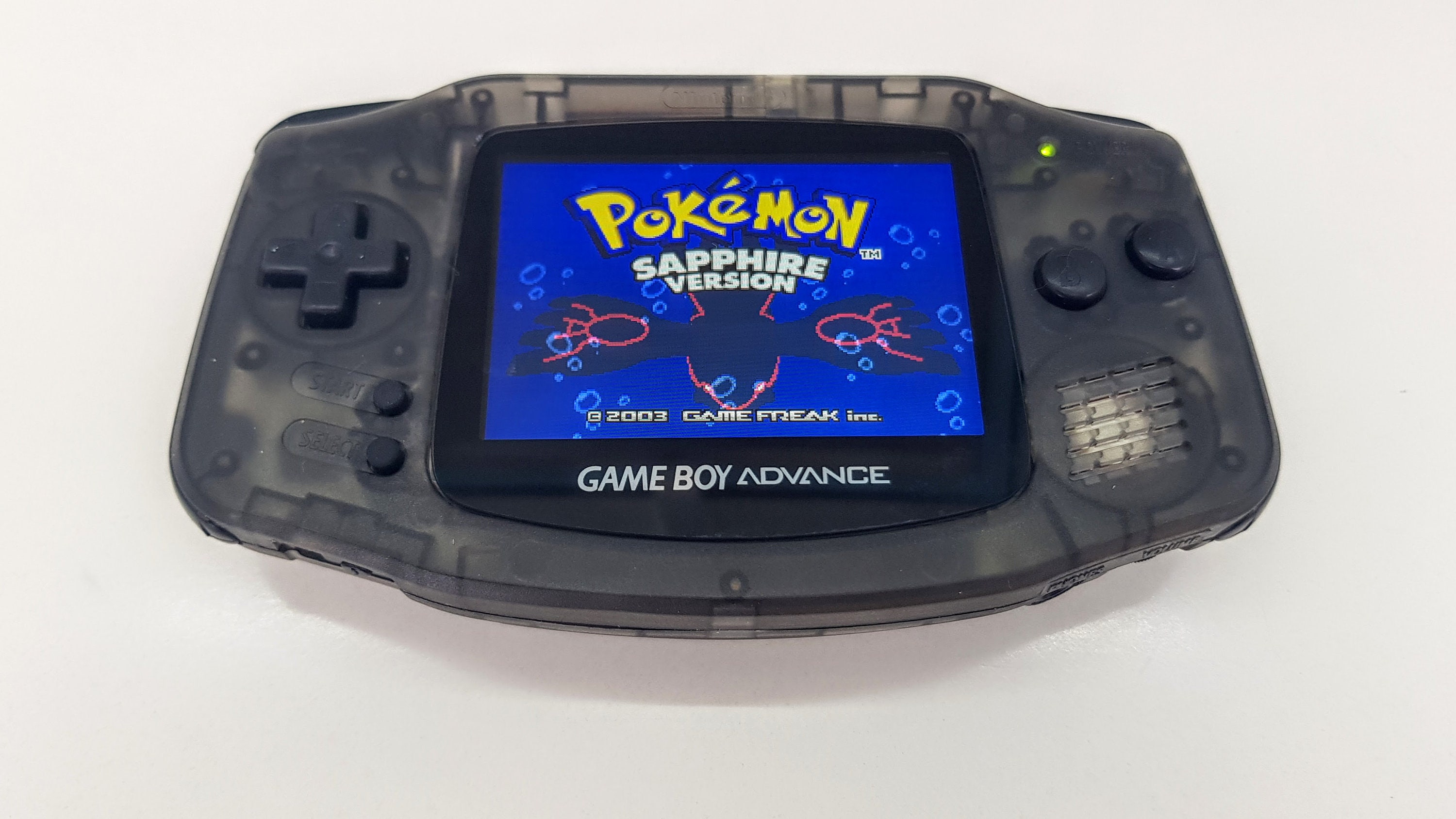 Gameboy Advance GBA Clear Black Backlight IPS V3 Laminated
