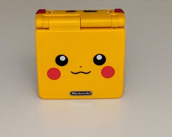 Gameboy Advance SP Backlight IPS - Pikachu - Audio USB C et charge