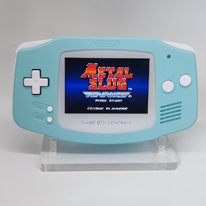 Gameboy Advance GBA Teal/White Backlight IPS V3 Laminated display Rechargeable battery