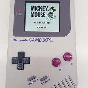 Ultimate Nintendo Gameboy DMG-01 Backlight IPS V4 - changeable background colour - Q5 larger display