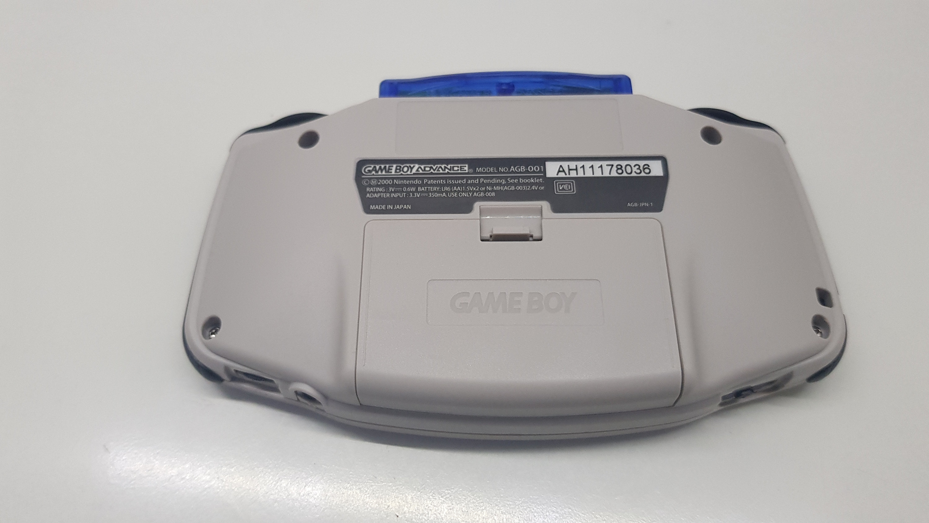 Game Boy Advance GBA – Version Personnalisée écran IPS V2 Rétro-éclairé, Batterie Rechargeable – Blanc